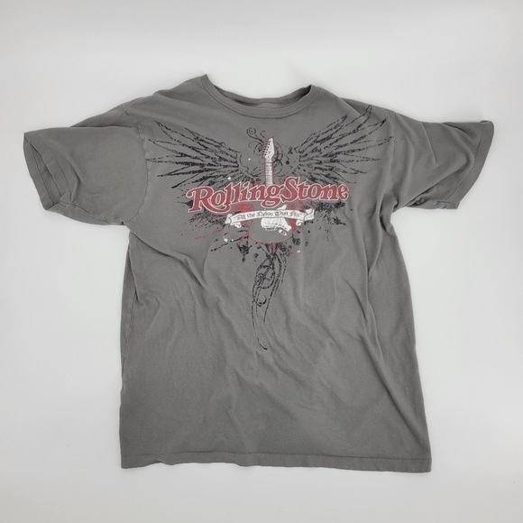 MENS LARGE VINTAGE ROLLING STONE ALL THE NEWS THAT FITS T-SHIRT - Picture 2 of 6